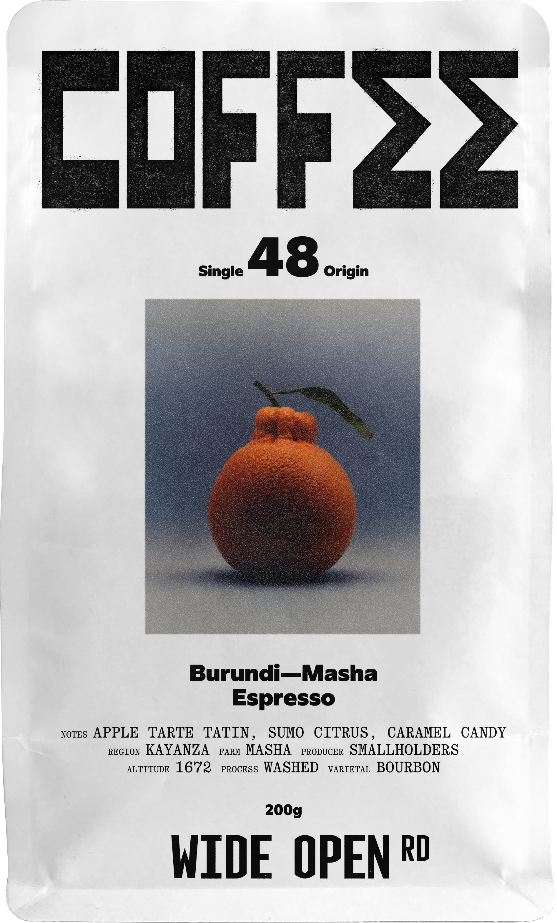Burundi Masha washed espresso 200g bag